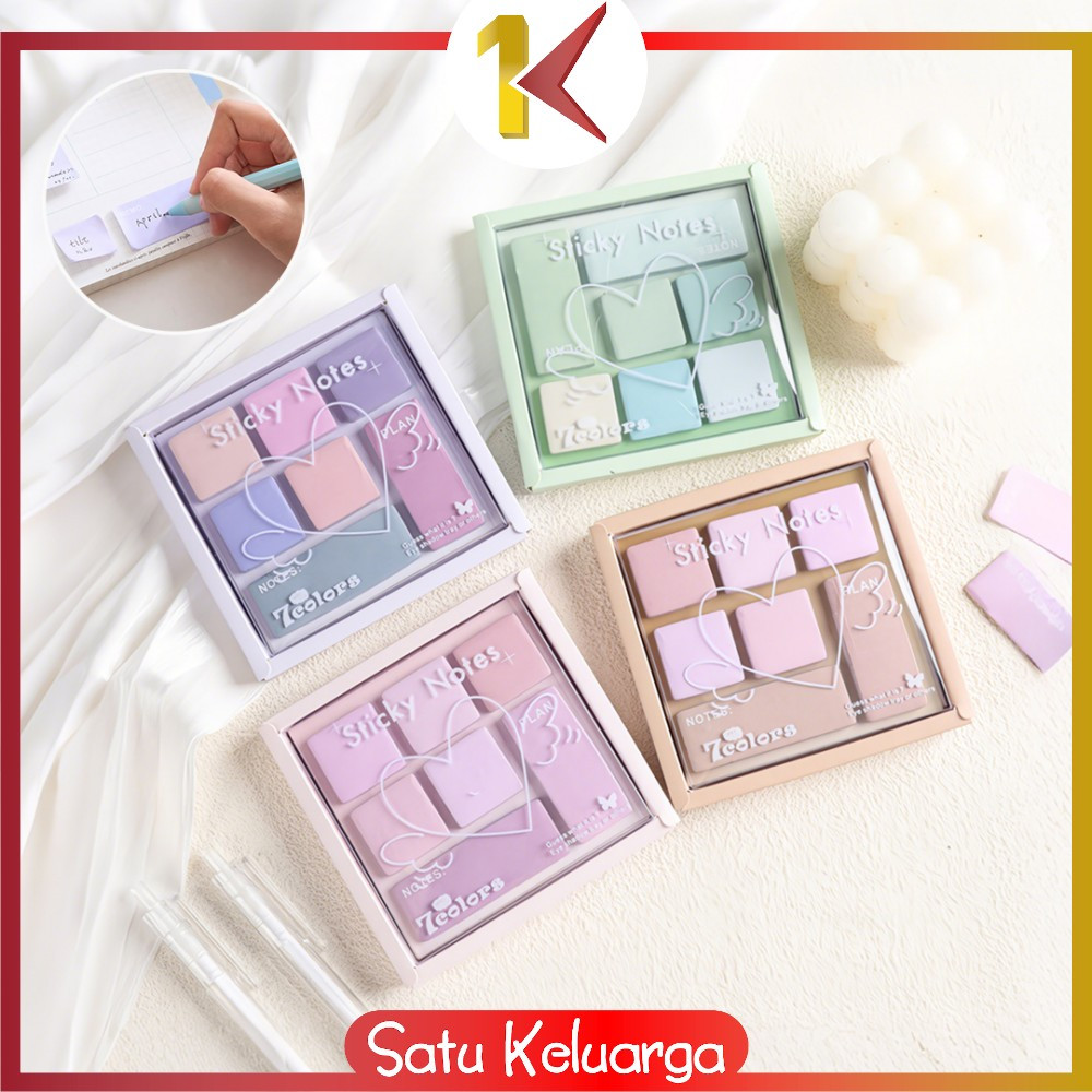 

SK-A117 Sticky Note Bentuk Eyeshadow Mini / Sticky Notes Macaron Pallate Edition / Memo Tempel Mini Catatan Kecil Lucu