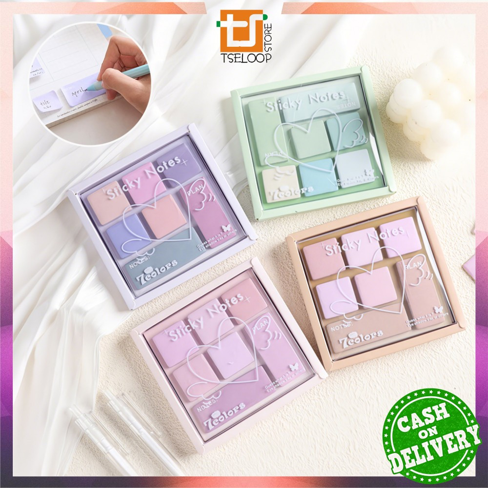 

OFM-A117 Sticky Note Bentuk Eyeshadow Mini / Sticky Notes Macaron Pallate Edition / Memo Tempel Mini Catatan Kecil Lucu