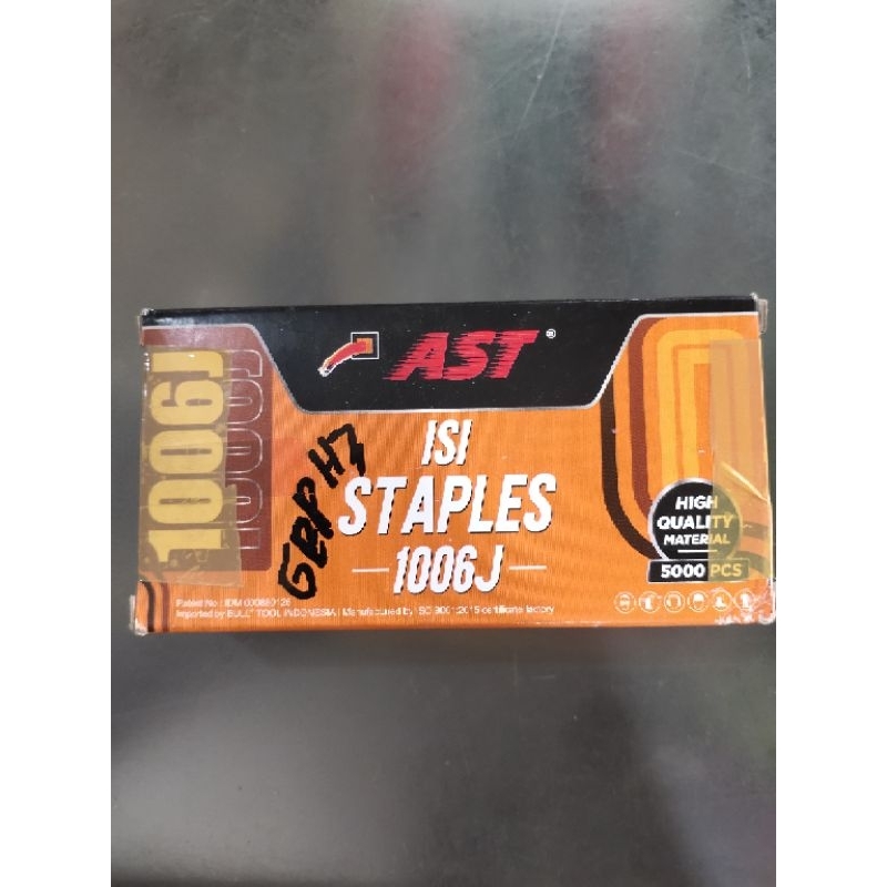 

MATA STAPLES TEMBAK 1006J (5000 PCS) MEREK AST