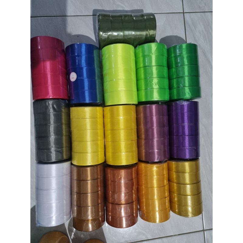 Pita Satin 1 inch 2.5cm per roll