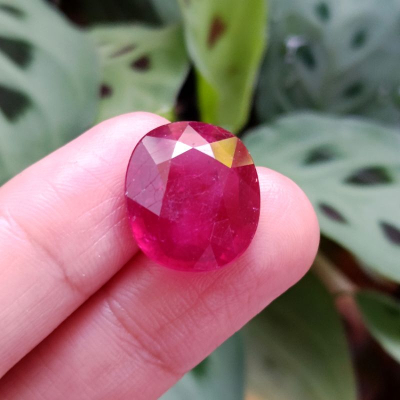 Batu Permata Natural Red Ruby / Batu Merah Rubi Asli HQ / Batu Cincin Ruby