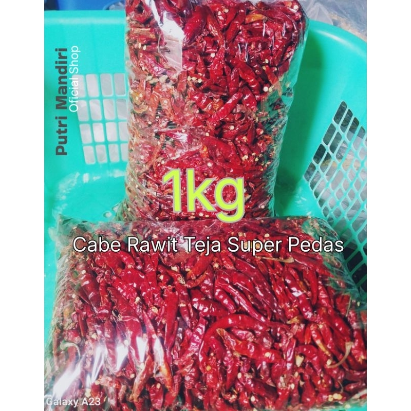 

(1kg) CABE RAWIT KERING [Tanpa Tangkai] TEJA CAPLAK IMPOR INDIA KUALITAS/ MEDIUM /SUPER PEDAS