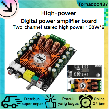 TDA7498E daya tinggi digital power amplifier papan 2.0HIFI stereo daya tinggi 160W * 2 dukungan BTL2