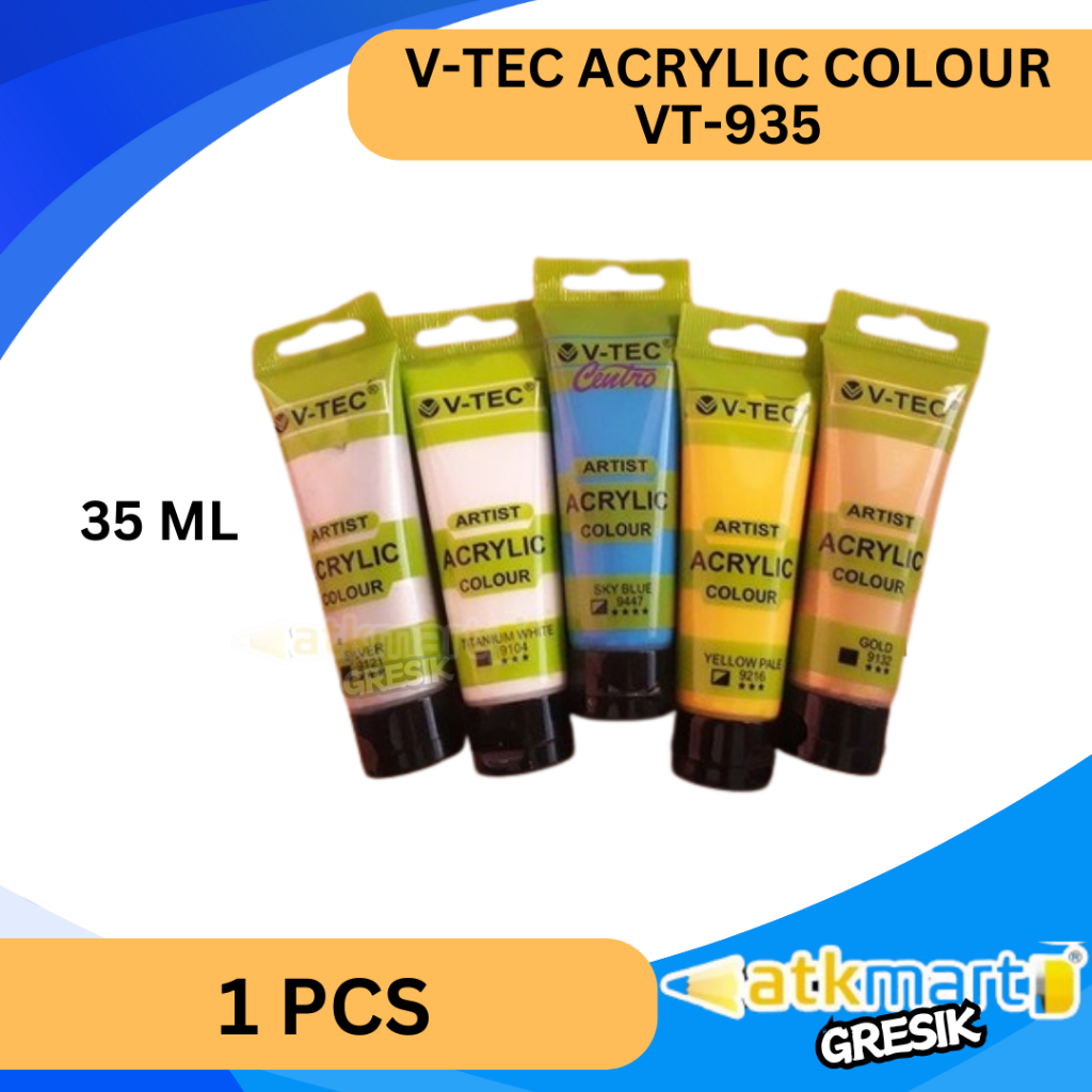 

V TEC CAT AKRILIK ACRYLIC COLOUR VT 935 35 ML WARNA LENGKAP TERMURAH