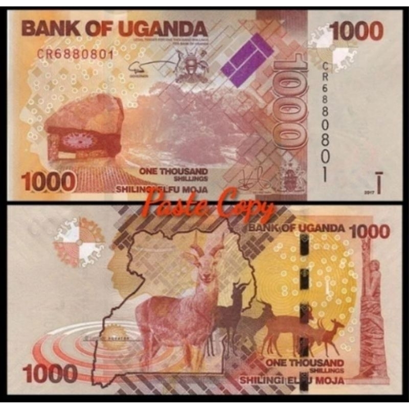 UANG KUNO ASING UGANDA 1000 SHILLINGS