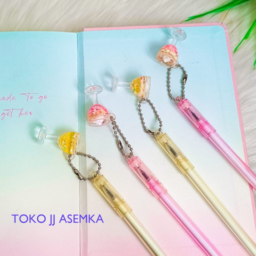 

PULPEN GANTUNGAN GELAS SUNDAY ICE CREAM LUCU IMUT KARAKTER ALAT TULIS SEKOLAH MURAH COD