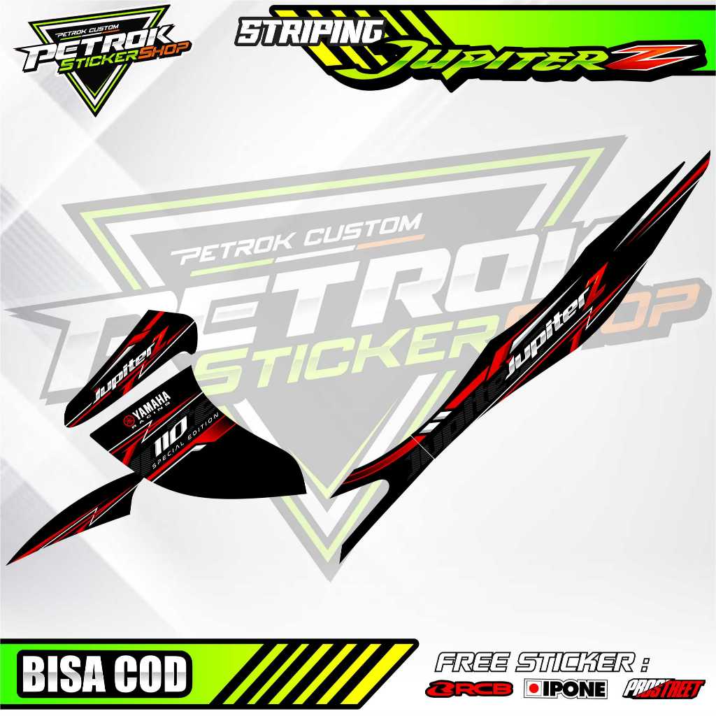 STRIPING VARIASI YAMAHA JUPITER Z BURHAN / STICKER LIST VARIASI MOTOR JUPITER Z BURHAN