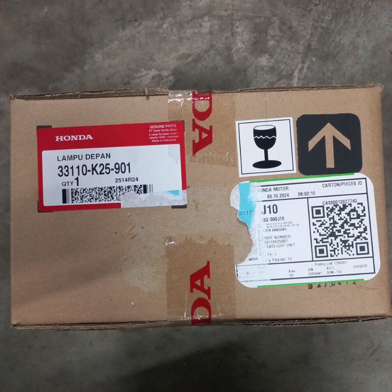 33110K25901 – HEADLIGHT UNIT, LAMPU DEPAN, REFLEKTOR DEPAN BEAT FI, BEAT ESP ORI AHM