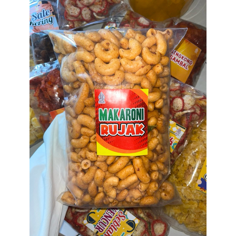 

Makaroni rujak 200gr isi buanyak renyah mantul
