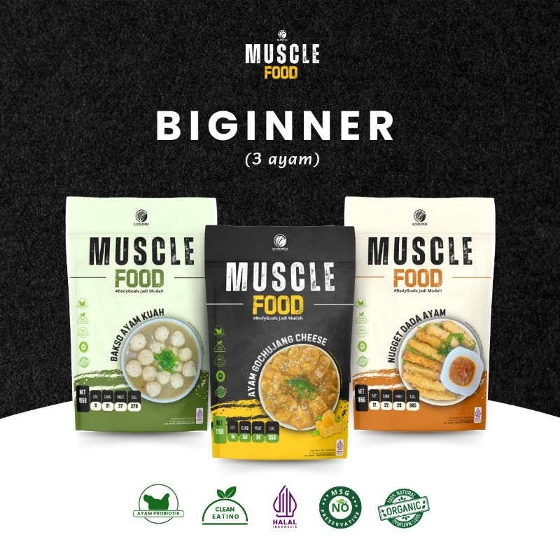 

Muscle Food bundling biginner 3 varian ayam