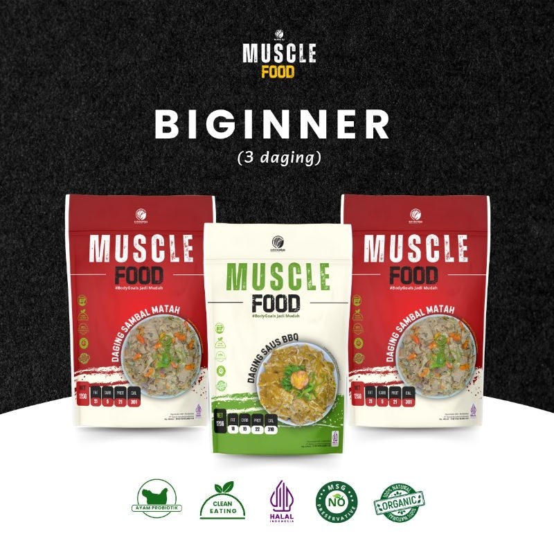 

Muscle Food bundling biginner 3 varian daging