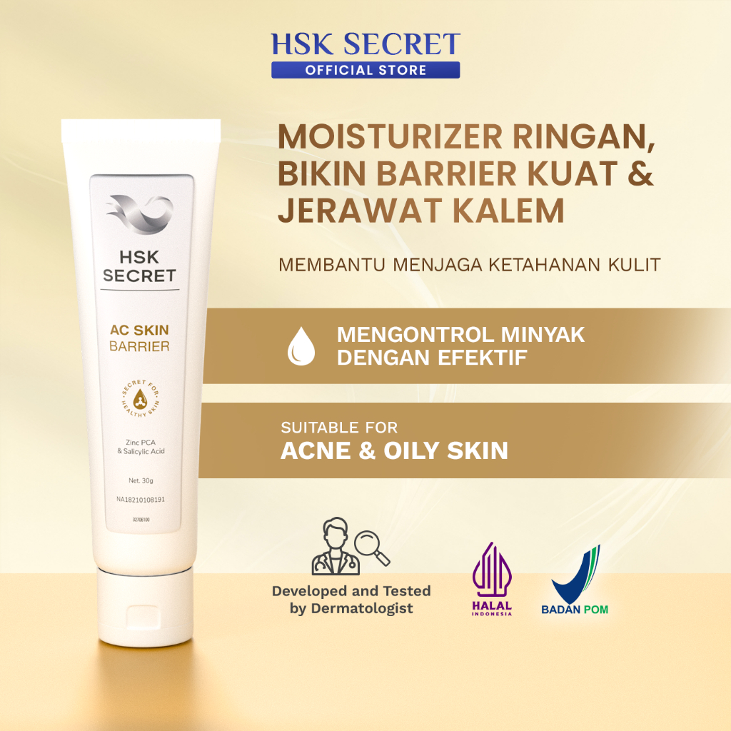 HSK Secret AC Skin Barrier | Melembapkan, Merawat Skin Barrier, & Kurangi Kemerahan