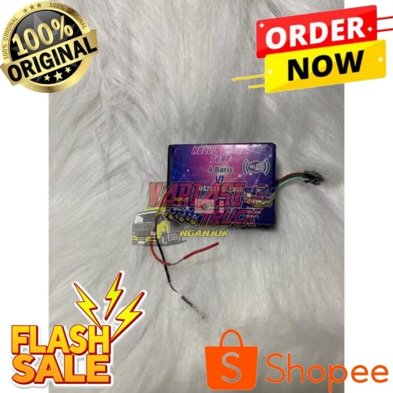 Modul Strobo Running Text 4 baris.