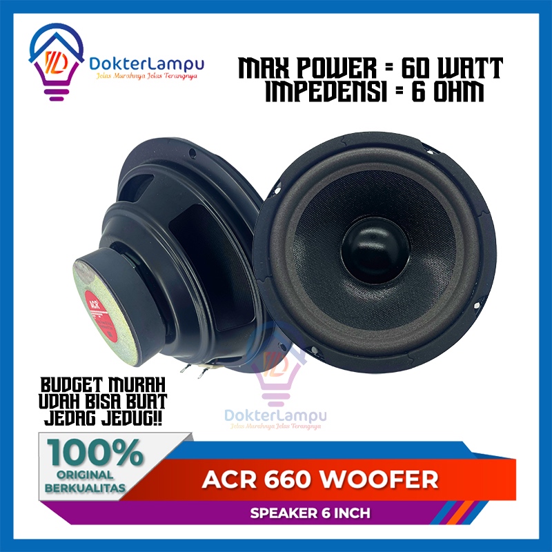 Speaker 6 inch ACR 660 WOOFER