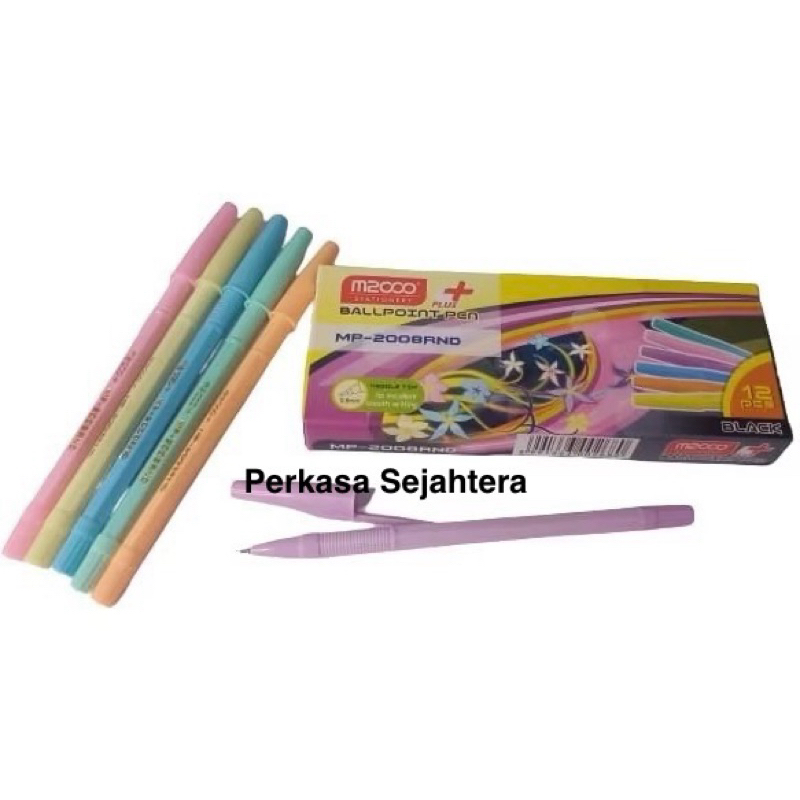 

Pulpen M2000 warna pastel tebal Murah - Per 1 Pack isi 12