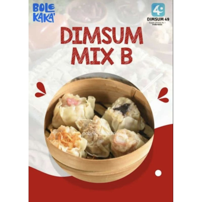 DIMSUM MIX B ISI 50 PCS/BOLEKAKA DIMSUM KOJA/HALAL/DIMSUM 49