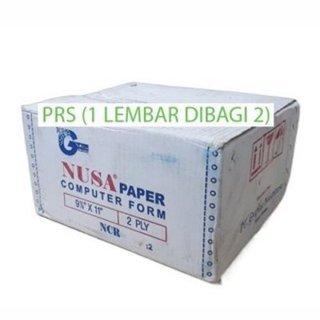 

Kertas Continuous Form Nusa Kecil 2 Ply Prs Ncr 9 1/2 X 11 Di bagi 2 Kertas CF