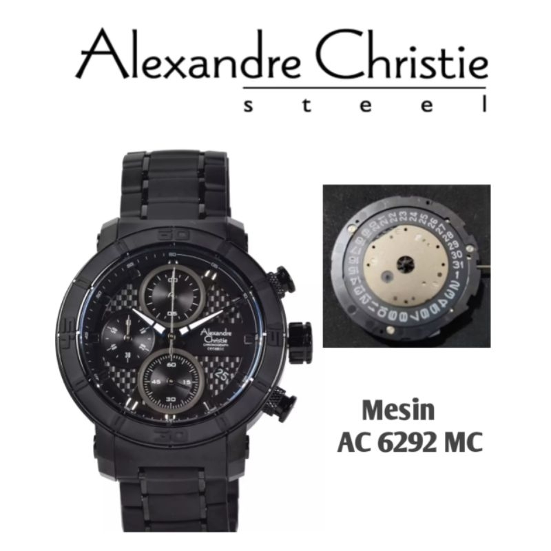 Mesin Jam Tangan Alexandre Christie Type AC 6292 MC Original