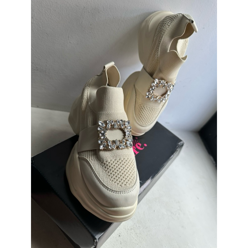 SECOND / BEKAS - Sepatu Claire (inspo Roger Vivier) size 37 (23.5cm)