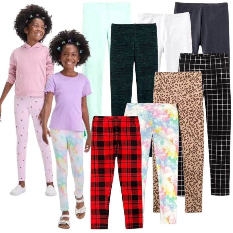 Legging Anak Perempuan Umur 6 Tahun/7 Tahun/Legging Motif/Legging Polos