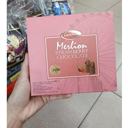 

CacaoRich Chocolate MErlion Strawberry 62g
