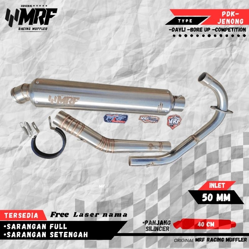 MRF RACING-kenalpot full system original MRF RACING pnp semua motor CBR 150R old facelift new R15 V1