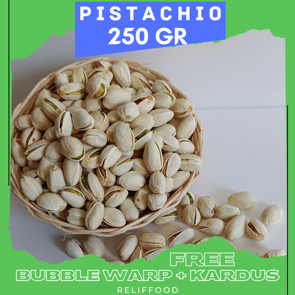 

KACANG ARAB PISTACHIO 250 GRAM PANGGANG, KACANG FUSTUK PANGGANG PISTACHIO PANGGANG SIAP MAKAN