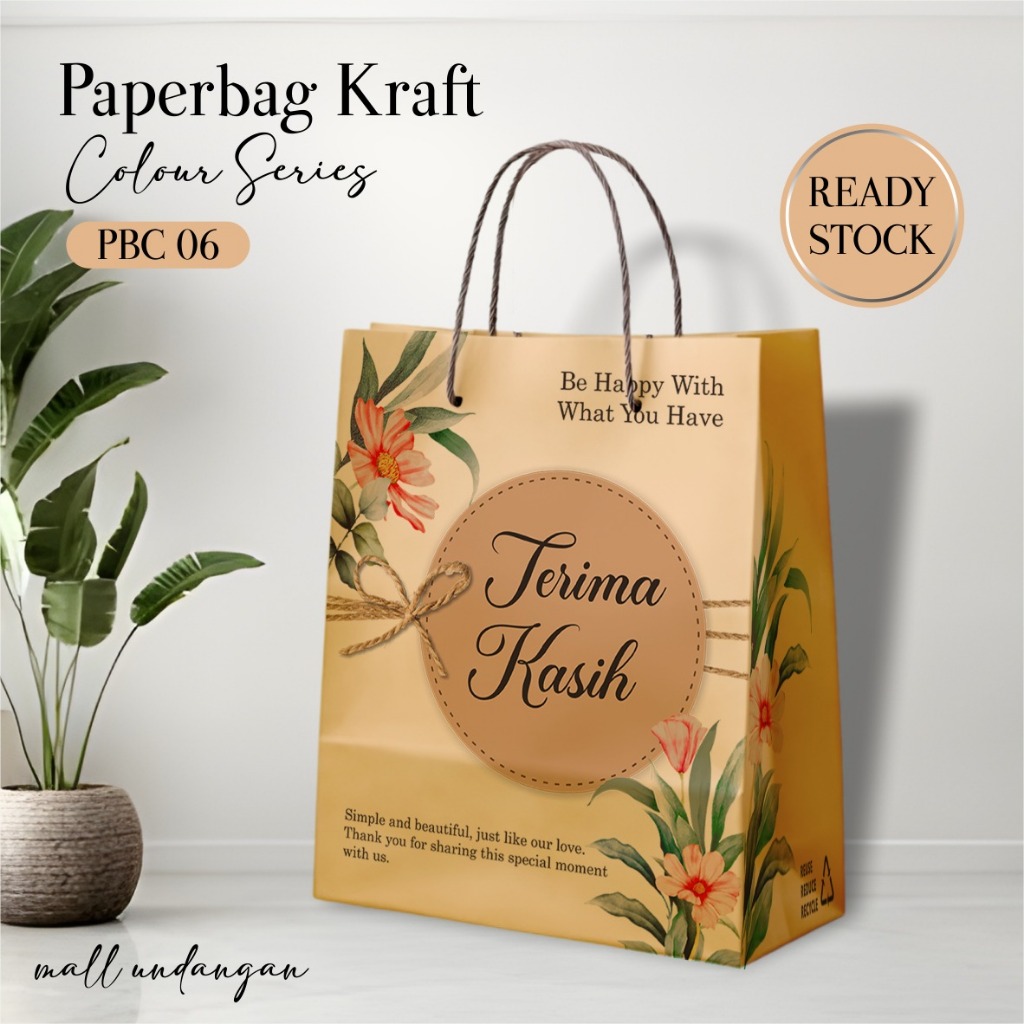 

(12 PCS) PAPER BAG MOTIF WARNA LUSINAN - PAPERBAG COLOUR TAS SOUVENIR PERNIKAHAN READY STOCK PBC 06