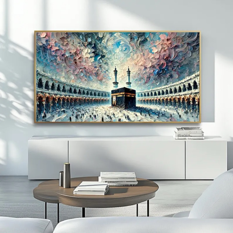 Lukisan Kabah 3D Hiasan Dinding Ruang Tamu Minimalis Aesthetic