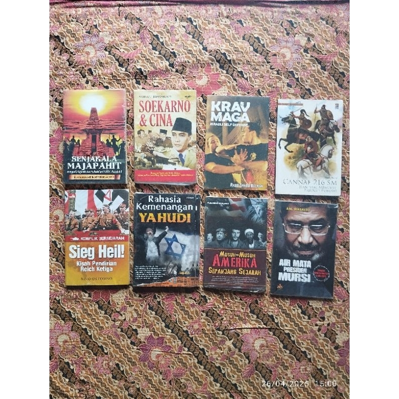 Buku Sejarah - Politik - Sosial; SENJAKALA MAJAPAHIT, SOEKARNO & CINA, KRAVMAGA, CANNAE 216 SM, SIEG