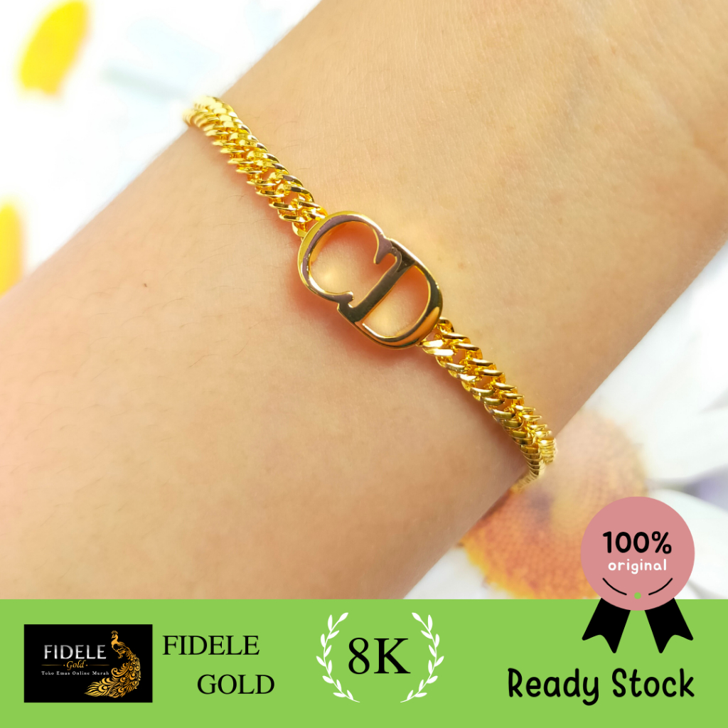 Kalung dan gelang CIDI emas asli kadar muda nori brand merk terkenal 8k 375
