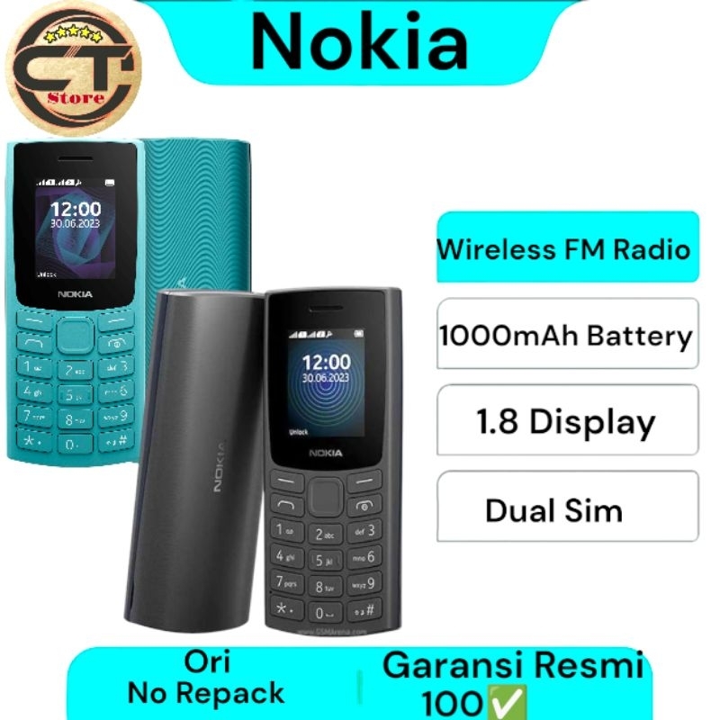 Nokia 105 Wireless FM radio (Bisa Kirim Instan)