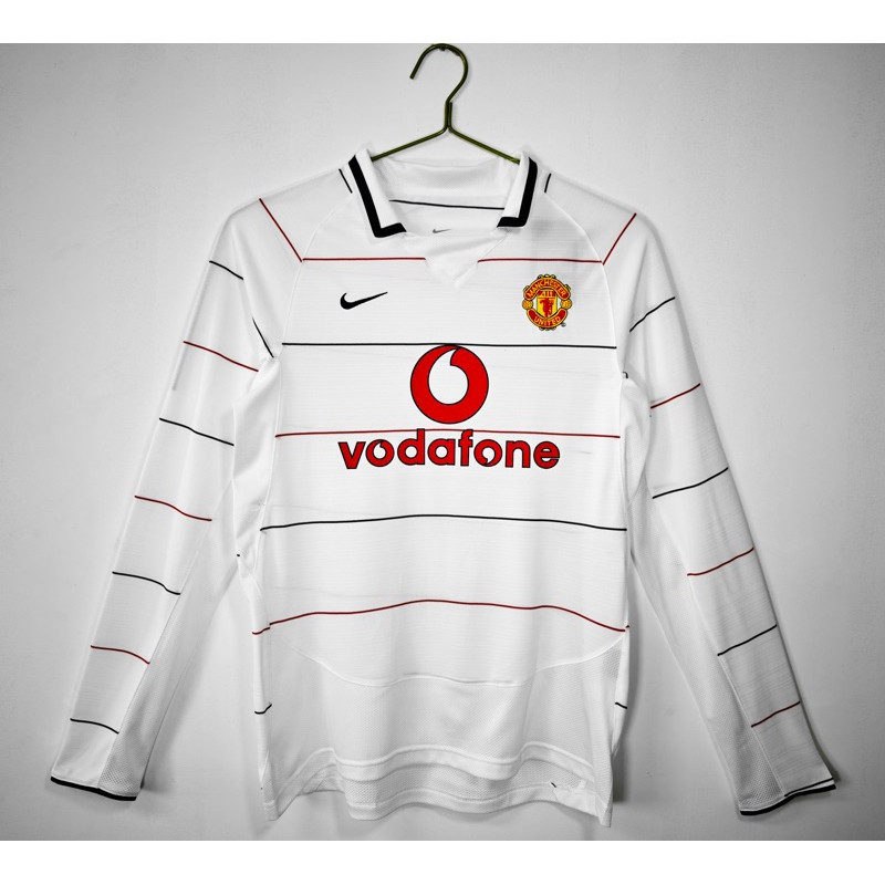 (LONG SLEEVE RETRO) JERSEY RETRO MU 3RD 2003/2005 PUTIH LS GRADE ORI