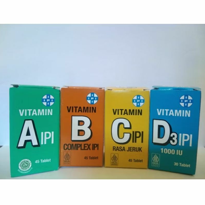 VITAMIN IPI A, IPI B COMPLEX, IPI C, IPI D3