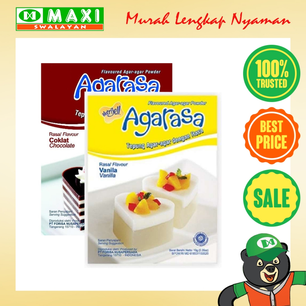 

Agarasa Nutrijell Kemasan 10gr