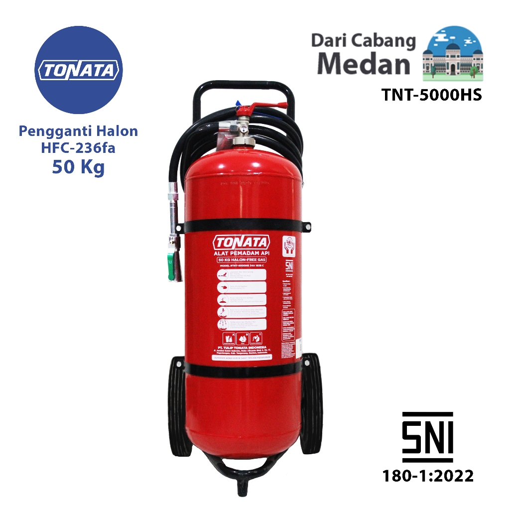 Alat Pemadam Api Tonata SNI / APAB Clean Agent HCFC/HFC 50 kg