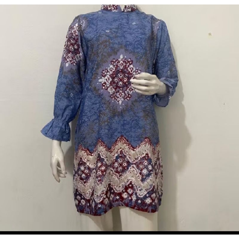 atasan tunik jumputan dolby