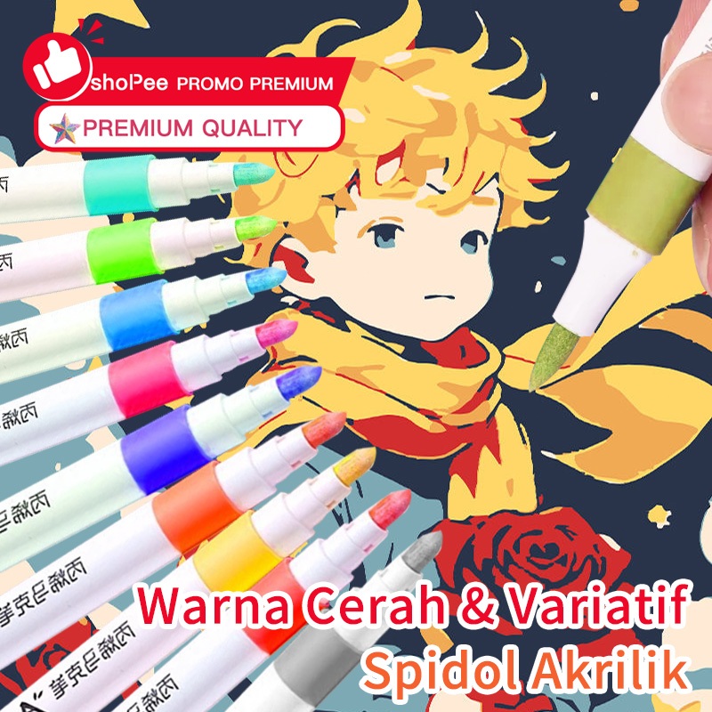 

Acrylic Marker Set Spidol Akrilik DIY Painting 12/24/36/48/ Warna Akrilik Marker Set Acrylic Marker