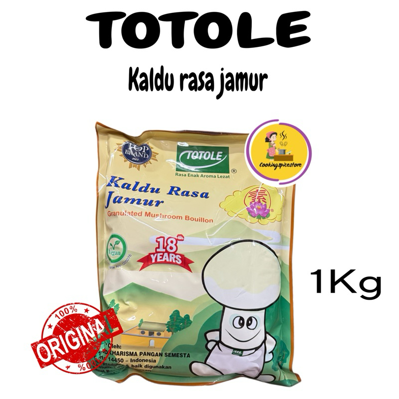 

Totole Kaldu Jamur 1kg / Mokocing / Penyedap Rasa kaldu jamur
