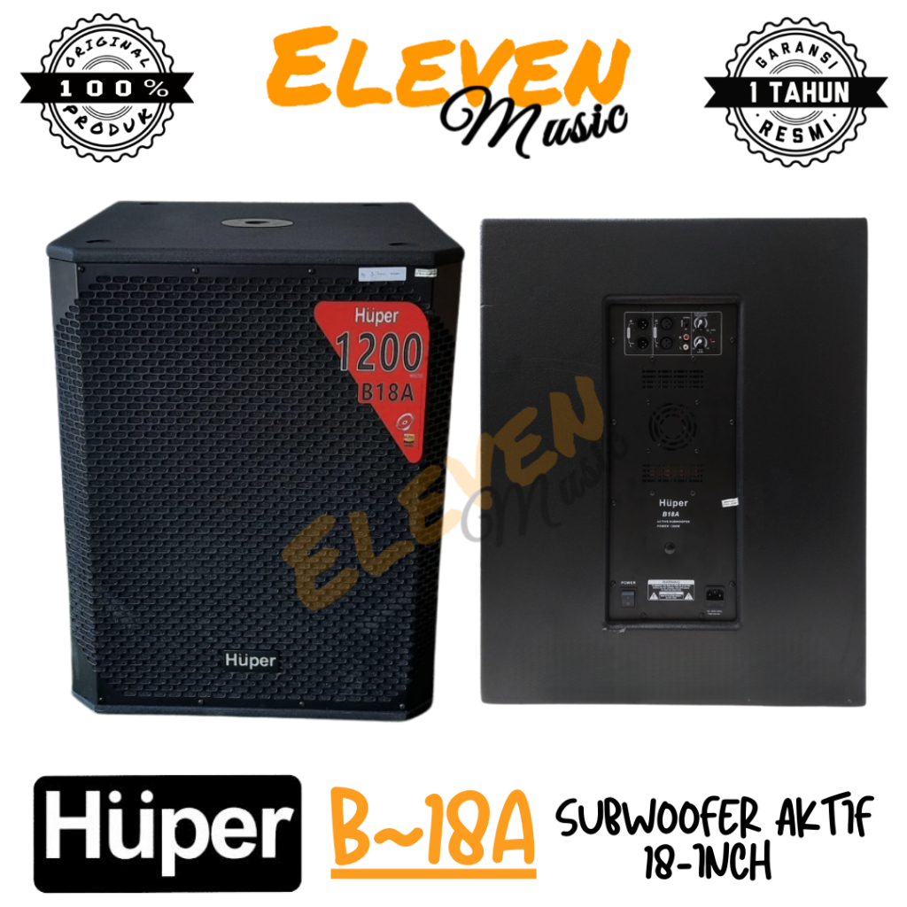 Huper B18A Subwoofer Aktif 18 Inch Original Huper B-18A