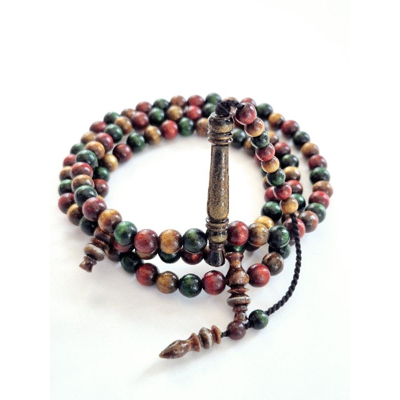Tasbih Muslim 99 Butir Tali Arus / Tasbih Tali Arus 3 Warna / Tasbih99 Butir