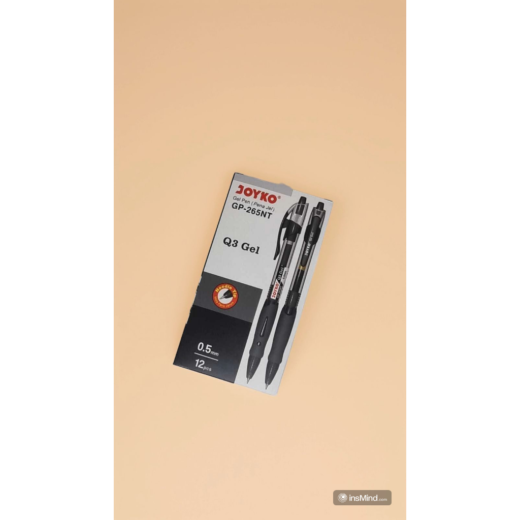 

Pulpen Joyko GP-265 NT Q3 Gel 0.5mm (12Pcs) Harga Satu Dozen