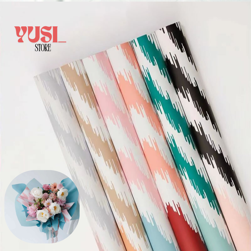 

Isi 20 LEMBAR Flower Wrapping Paper Motif Tribe Lurik Kertas Buket Cellophane Totem Tribal Craft Paper KB022