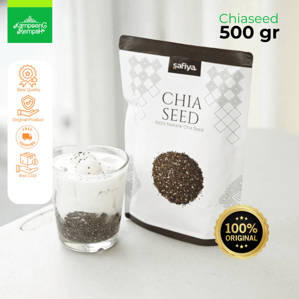 

Original Chiaseed Safiya Organik 500 Gram Chia Seed Premium