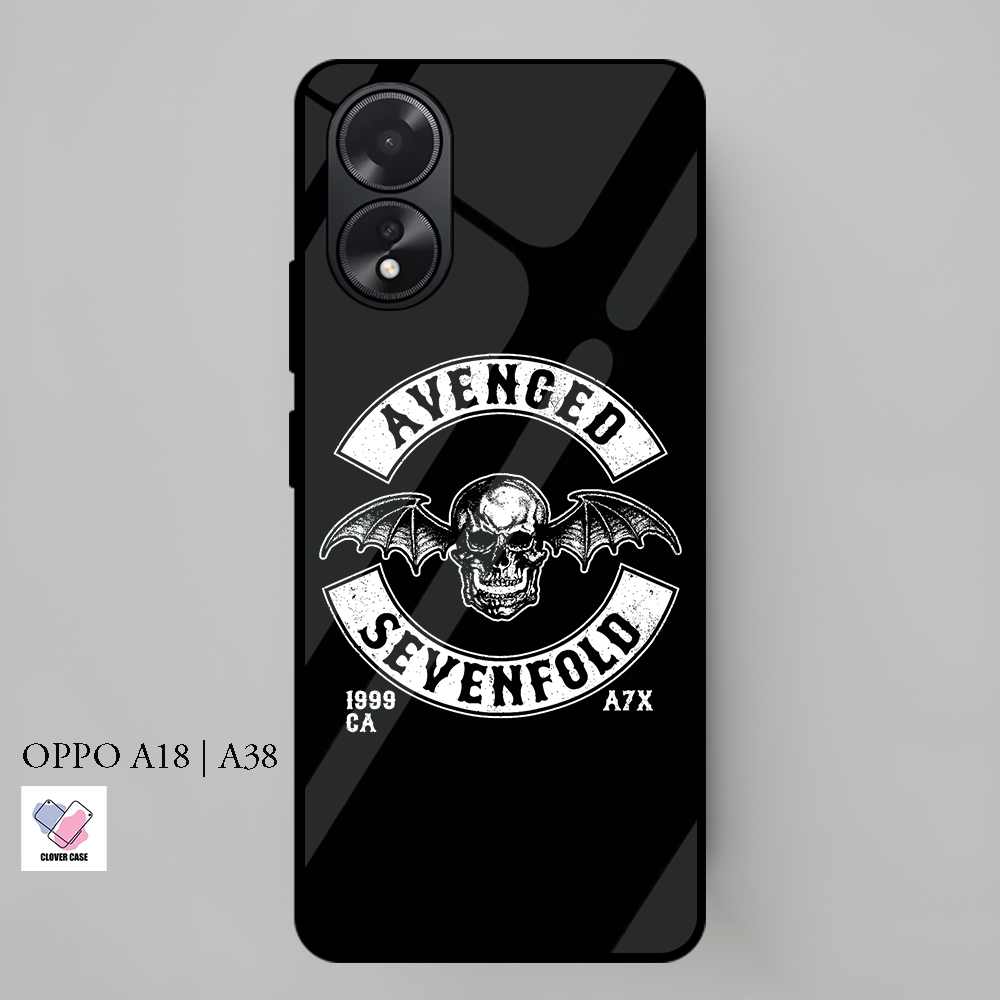 [TH11]  Case Glossy Case | OPPO A18 | OPPO A38 | CASE KEKINIAN LUCU |  Casing Hp Kilau Motif AVENGED