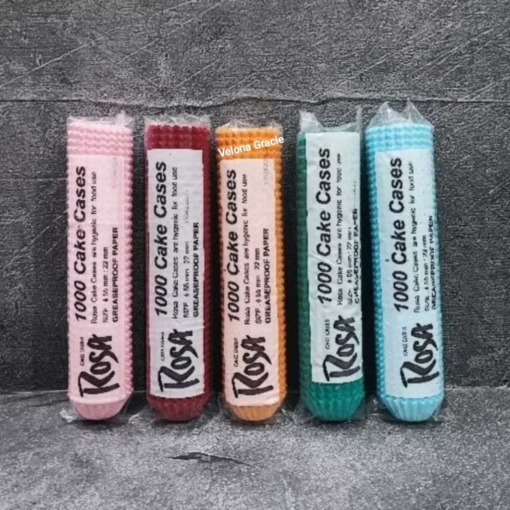 Cup Kue 5.5 cm WARNA isi 1000 pcs Cake Case D55 B22 Kertas Polos