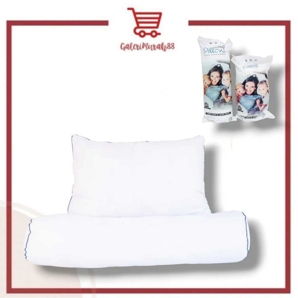 BANTAL PILLOW SILICONE 100% / BANTAL GULING LITE MEDIUM / BANTAL/GULING PILLOW109 / Bantal Kepala / 