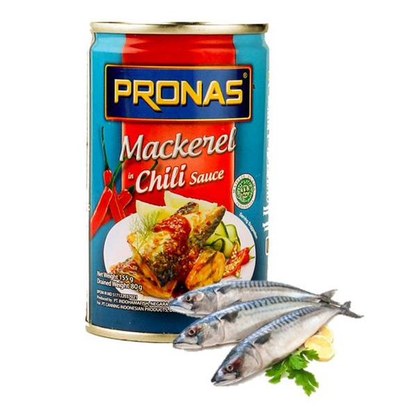 

Pronas Mackerel Saus Pedas 155 gr - Saus Cabai