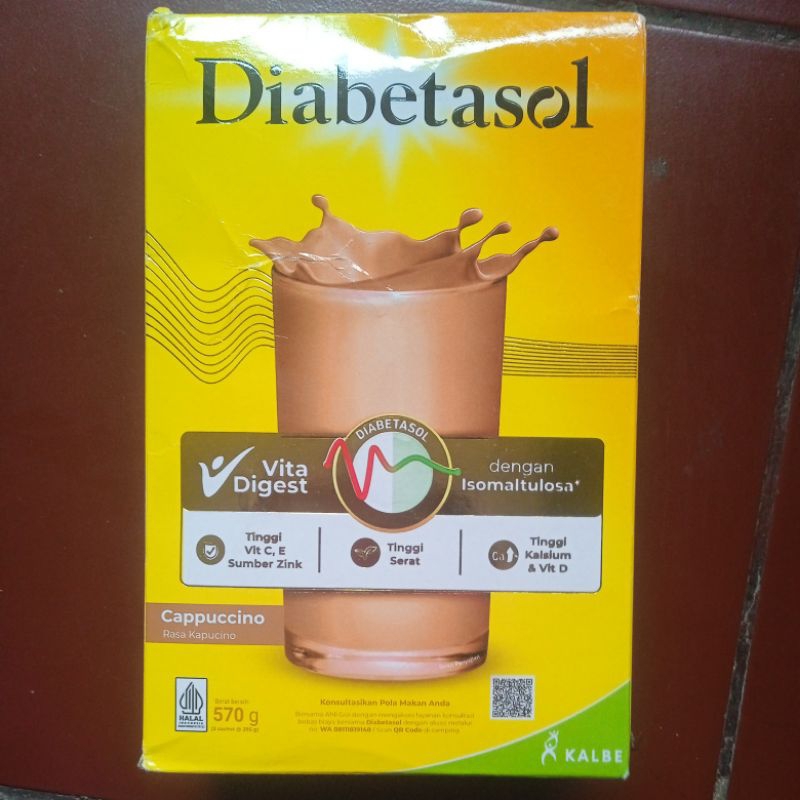 

Diabetasol 570 gram Rasa Cappucino Exp 18 Januari 2026