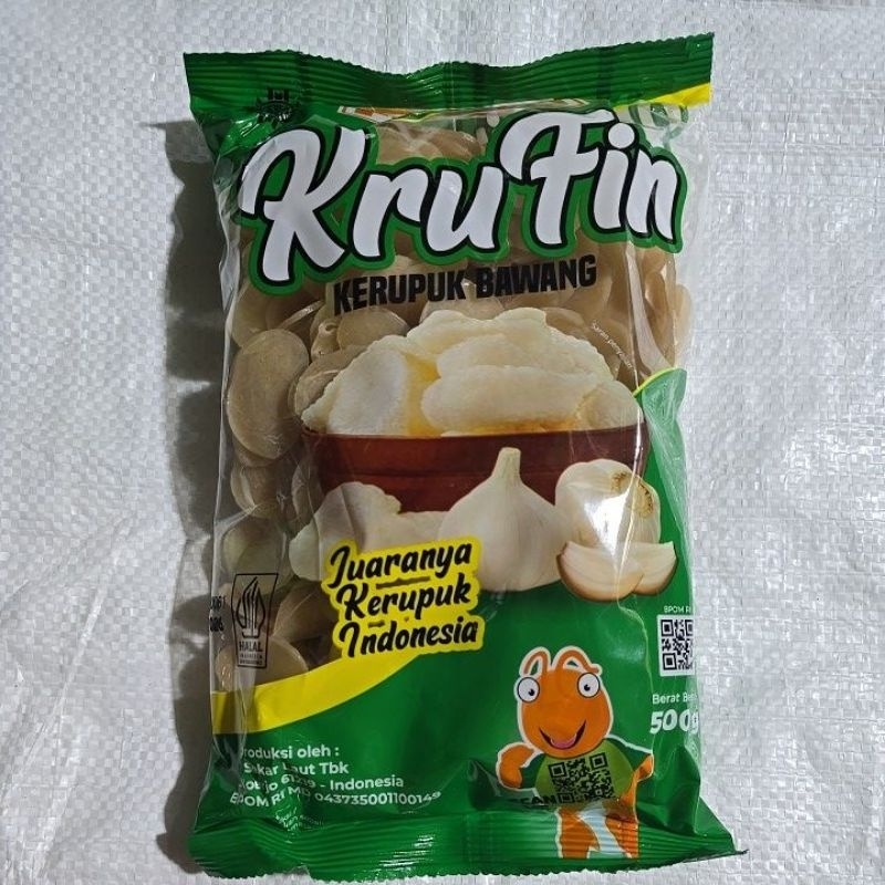

Kerupuk finna krufin rasa bawang 500g ( BESAR )